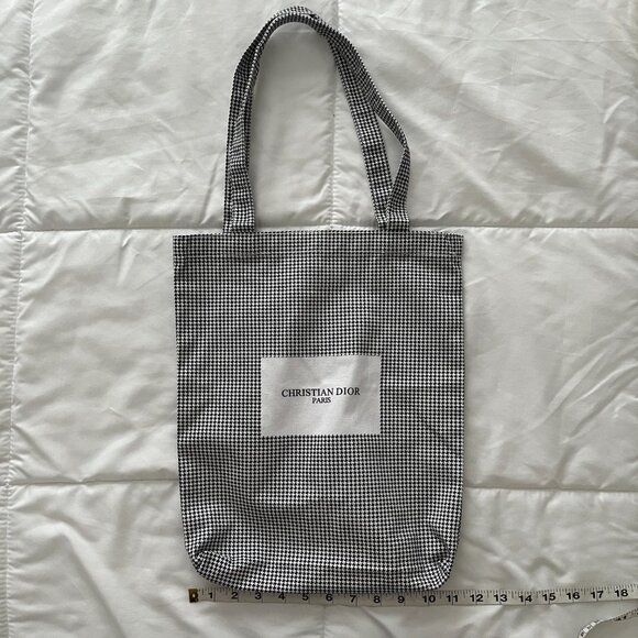 Christian Dior Paris Tote Bag Japan 2023 Limited Edition Houndstooth Novelty Bag - Picture 3 of 6
